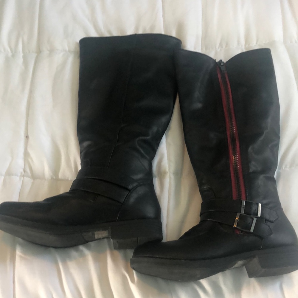 JC tall black boots size 9